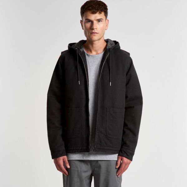 AS Colour - Mens Canvas Heavy Hooded Jacket Thumbnail