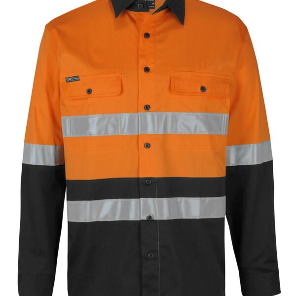 JB's Hi Vis (D+N) L/S Stretch Work Shirt Thumbnail